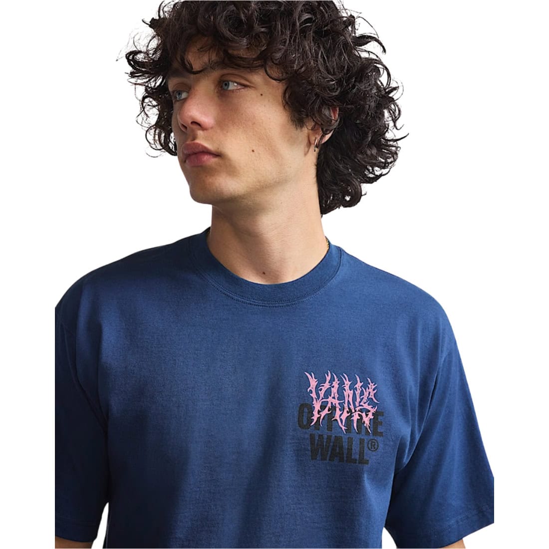 Vans Metal Wall T-Shirt - Navy - Mens Graphic T-Shirt by Vans