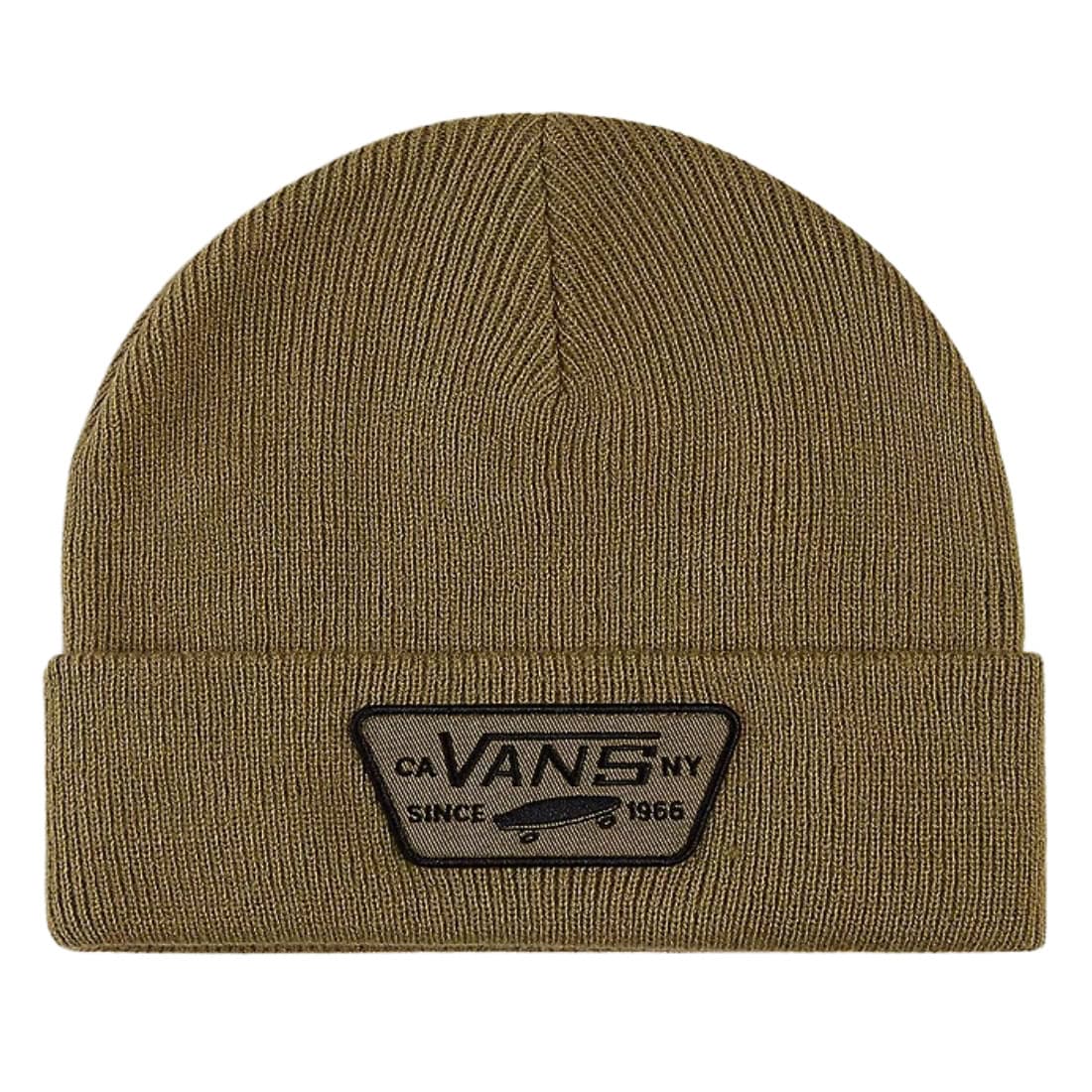 Vans Milford Beanie - Gothic Olive - Fold Beanie by Vans