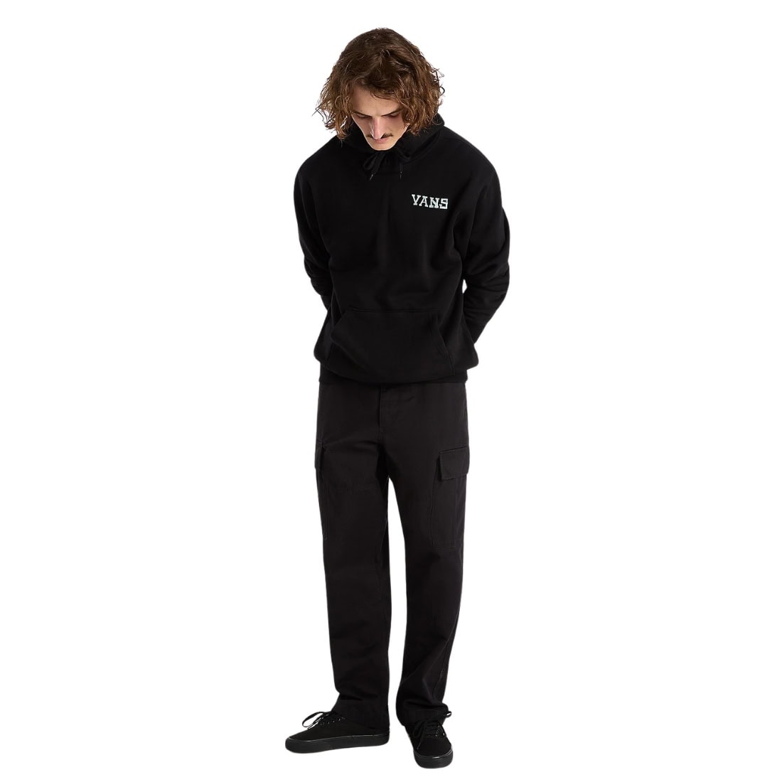 Vans Nimi Sk8 Loose Pullover Hoodie - Black - Mens Pullover Hoodie by Vans