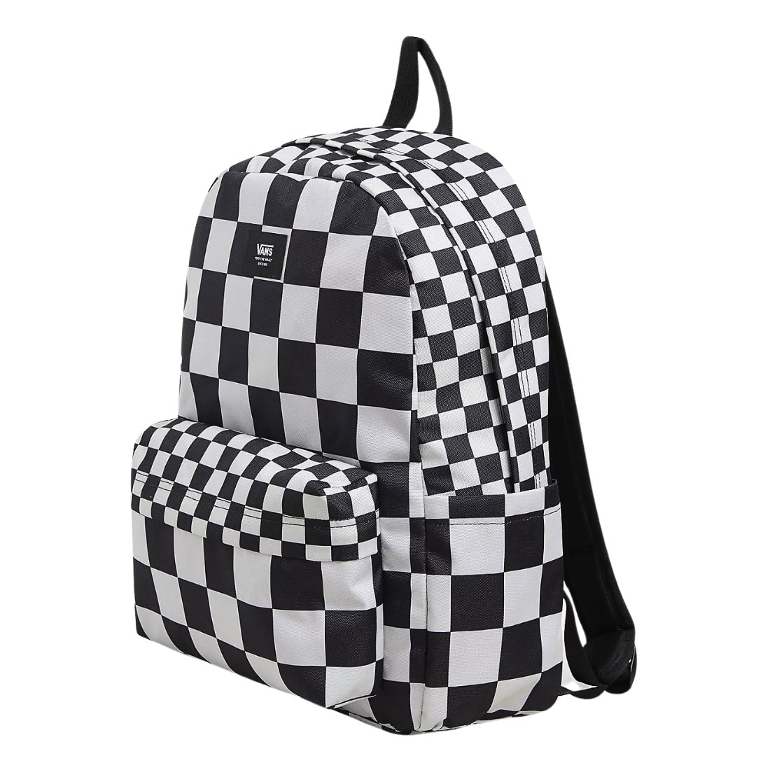 Vans Old Skool Check Backpack - Black/Oatmeal - Backpack by Vans One Size