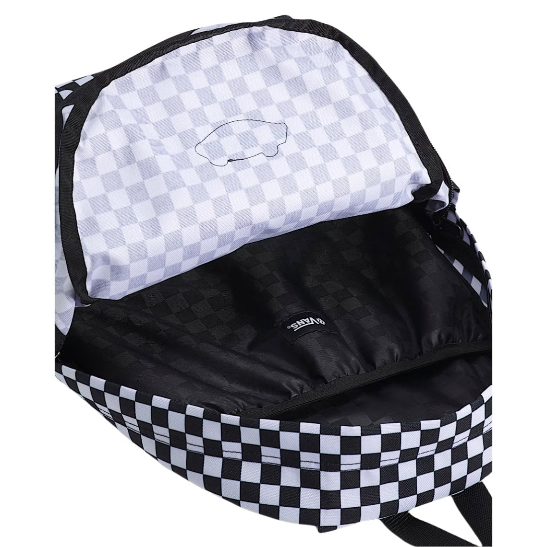 Vans Old Skool Grom Backpack - Checkerboard Black White - Backpack by Vans One Size
