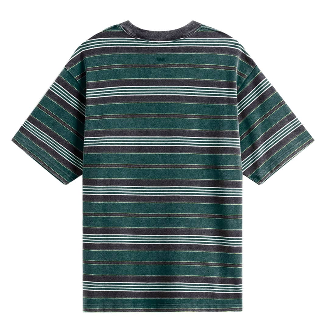 Vans Pique Stripe SS Knit T-Shirt - Mystic Moss - Mens Skate Brand T-Shirt by Vans