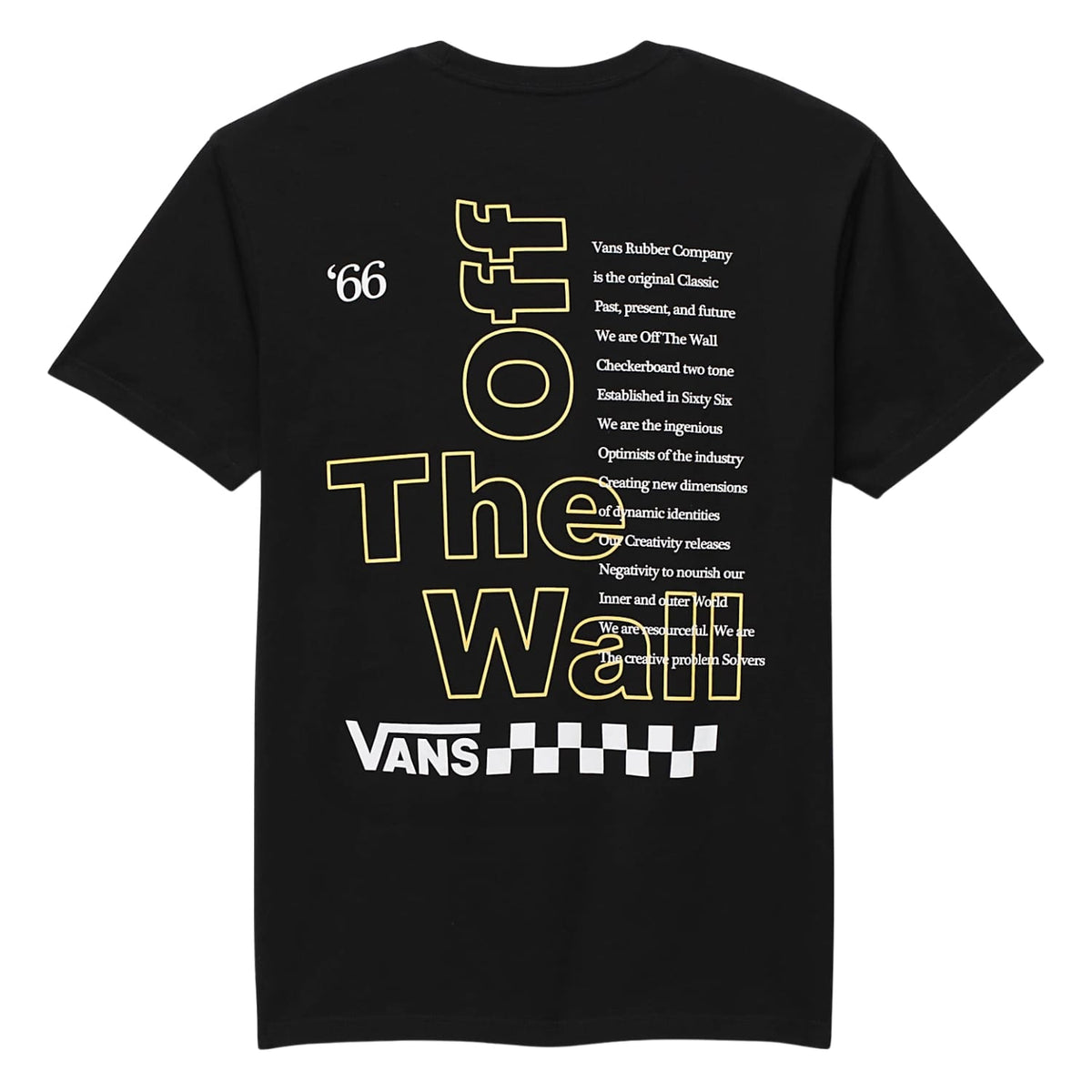 Vans Posted T-Shirt - Black - Mens Skate Brand T-Shirt by Vans