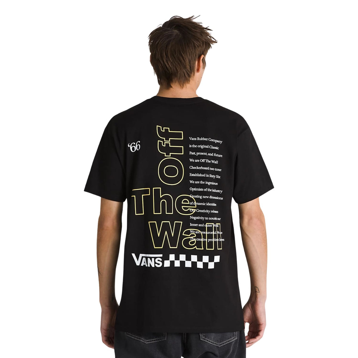 Vans Posted T-Shirt - Black - Mens Skate Brand T-Shirt by Vans