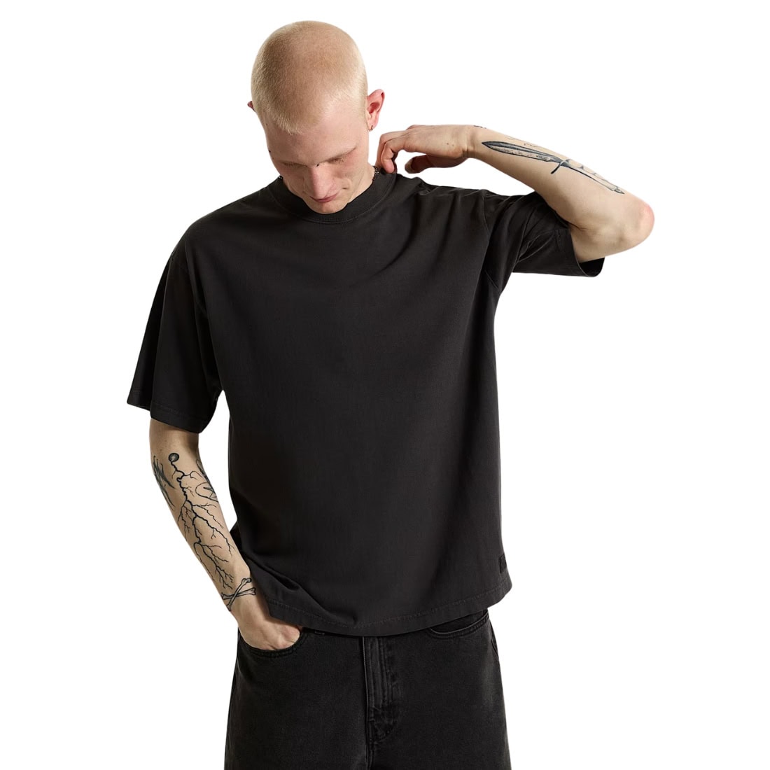 Vans Premium Loose Fit T-Shirt - Faded Black - Mens Graphic T-Shirt by Vans