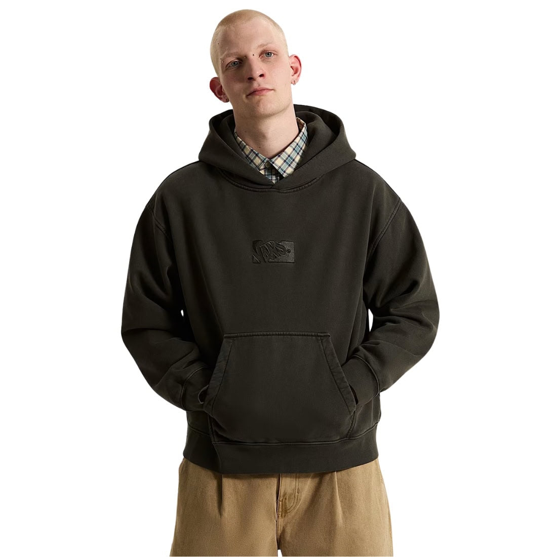 Vans Premium Pullover Hood - Faded Black - Mens Pullover Hoodie by Vans