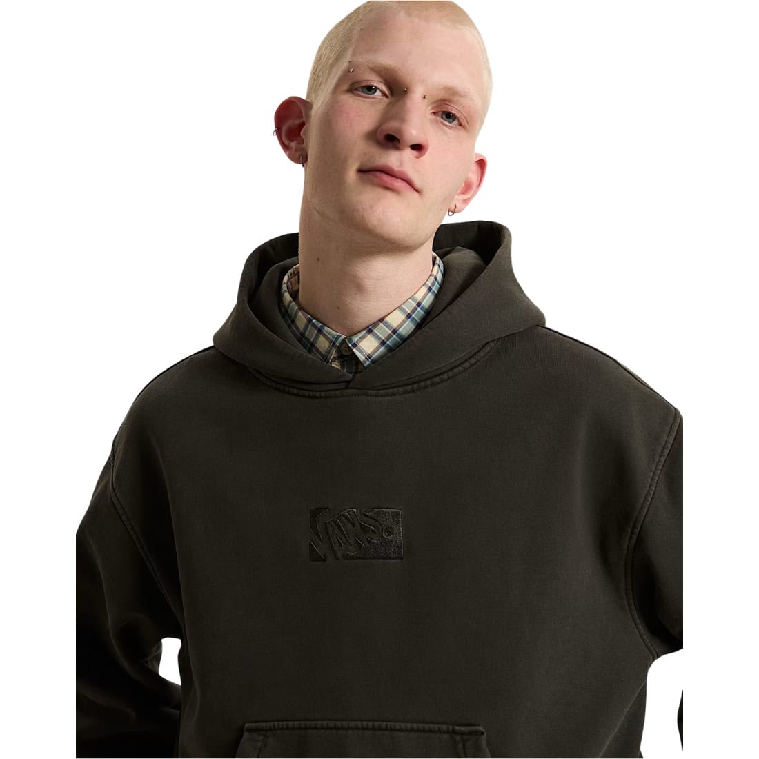Vans Premium Pullover Hood - Faded Black - Mens Pullover Hoodie by Vans