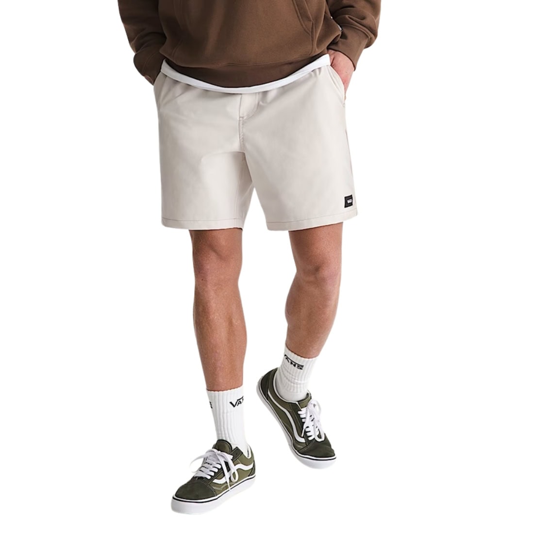 Vans Range Relaxed Sport Shorts - Oatmeal - Mens Walk Shorts by Vans