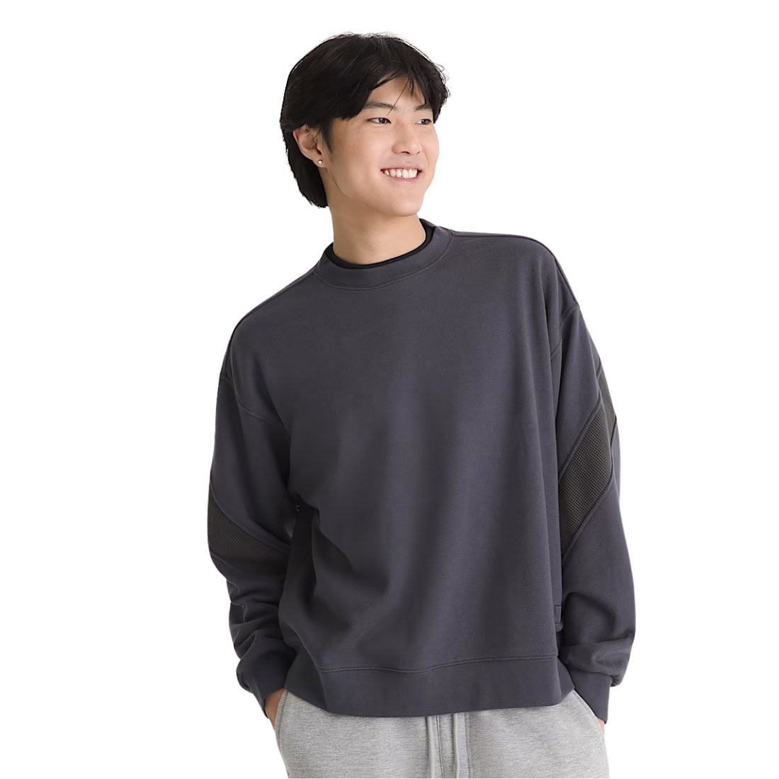 Vans Retro Sport Crew - Charcoal Grey - Mens Crew Neck Sweatshirt by Vans