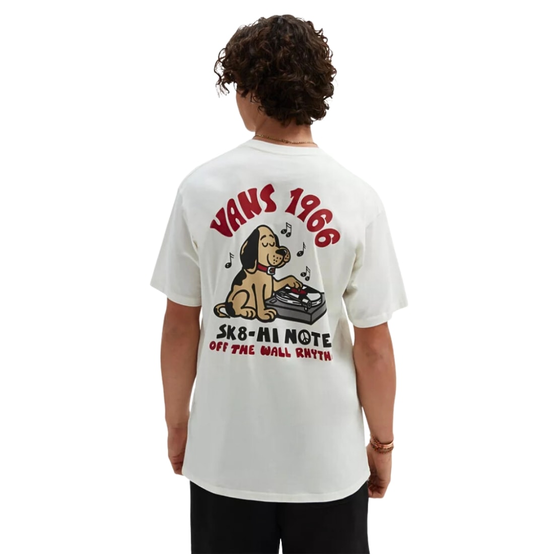 Vans Rhythm Pup T-Shirt - Marshmallow - Mens Graphic T-Shirt by Vans
