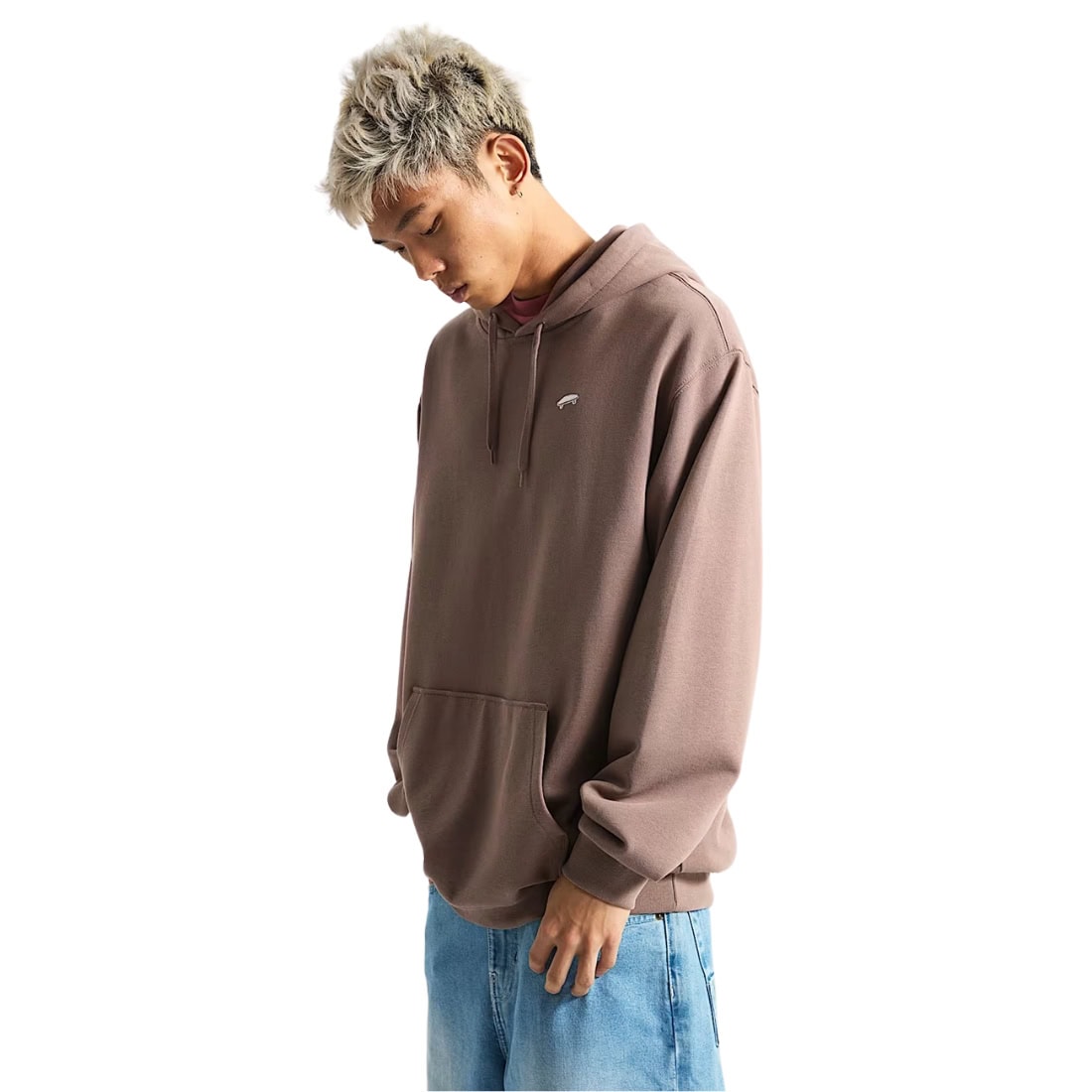 Vans Salton Loose Fit Hoodie - Deep Taupe - Mens Pullover Hoodie by Vans