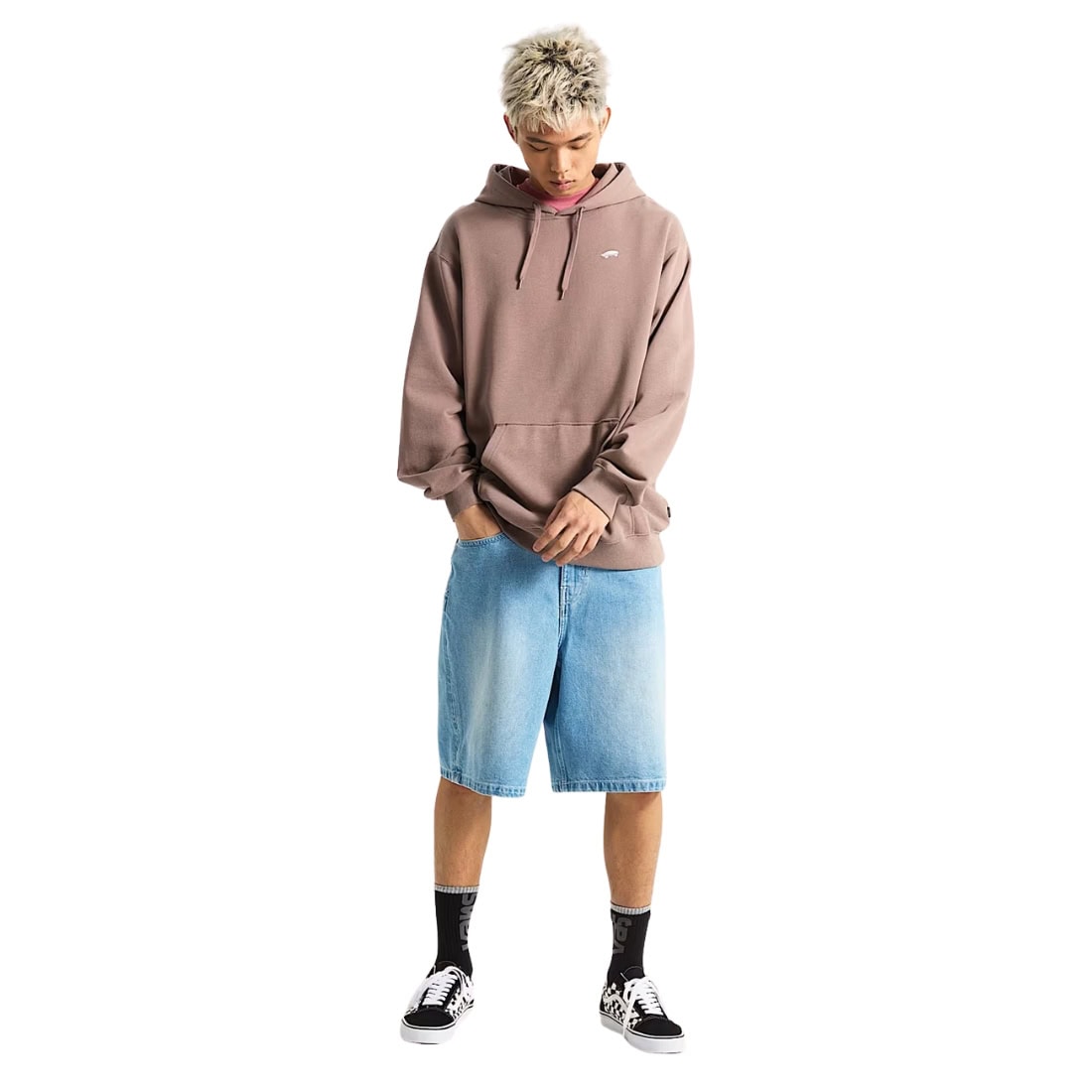 Vans Salton Loose Fit Hoodie - Deep Taupe - Mens Pullover Hoodie by Vans