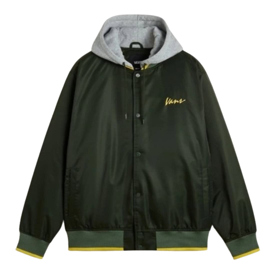 Vans Scripted Vans Baseball Jacket - Dried Kelp - Mens Casual Jacket by Vans