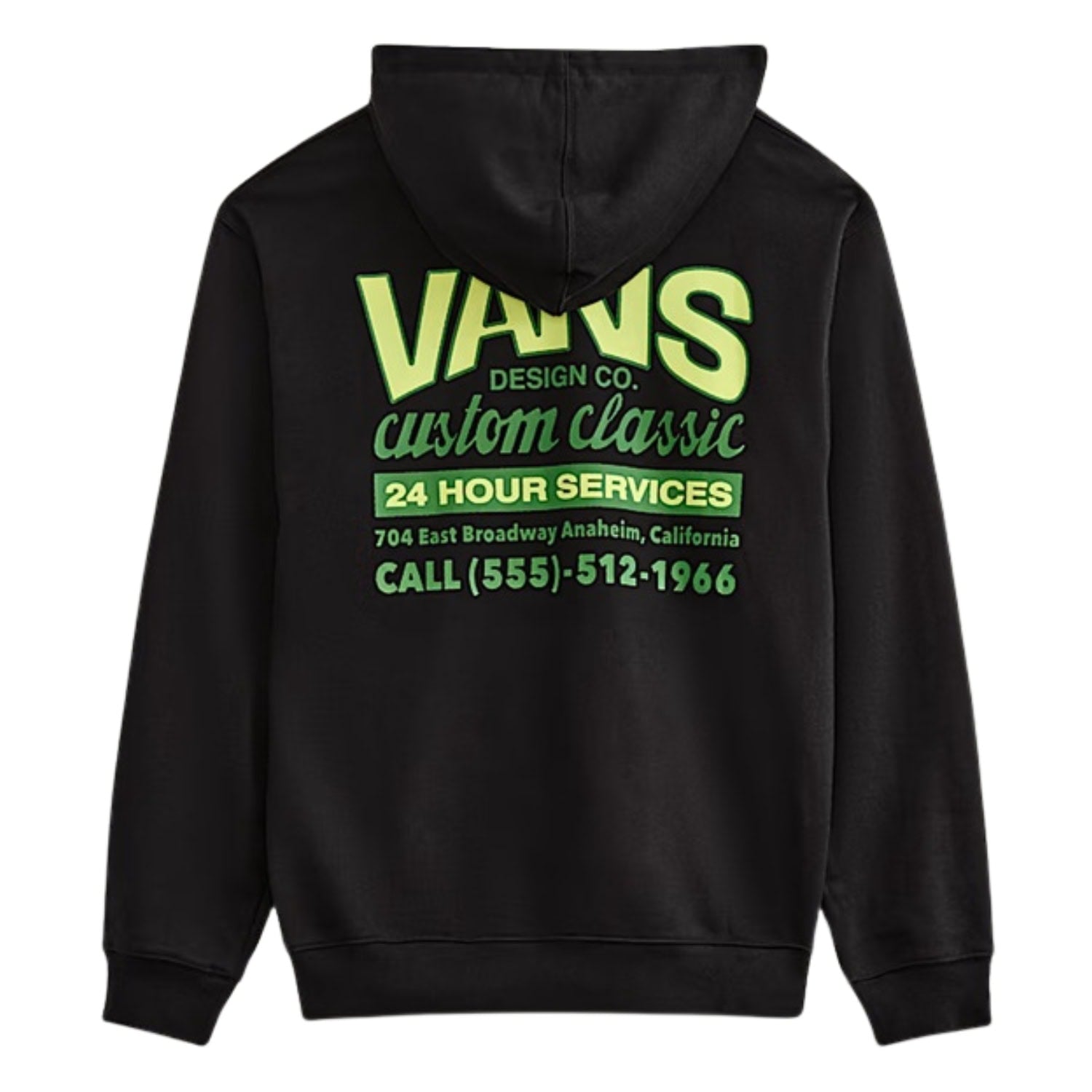 Vans Shop Front Pullover Hoodie - Black - Mens Pullover Hoodie by Vans