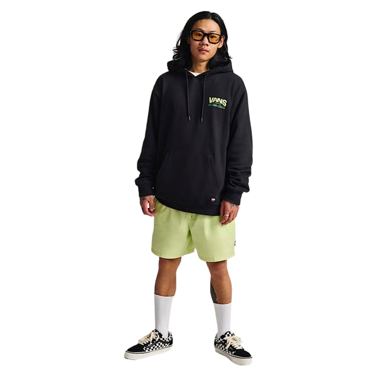 Vans Shop Front Pullover Hoodie - Black - Mens Pullover Hoodie by Vans