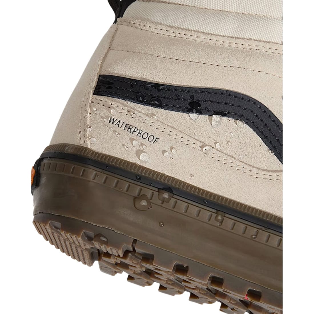 Vans Sk8-Hi Waterproof Insulated Winter Shoes - Oatmeal/Black - Mens High Top Trainers by Vans