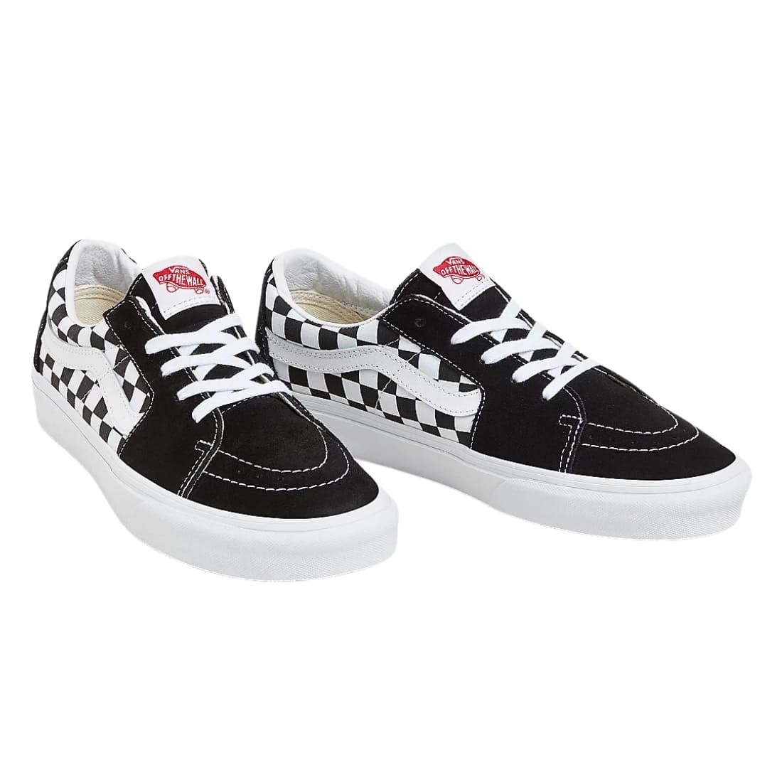 Vans Sk8-Low Checkerboard Shoes - Black Checkerboard - Mens Skate Shoes by Vans