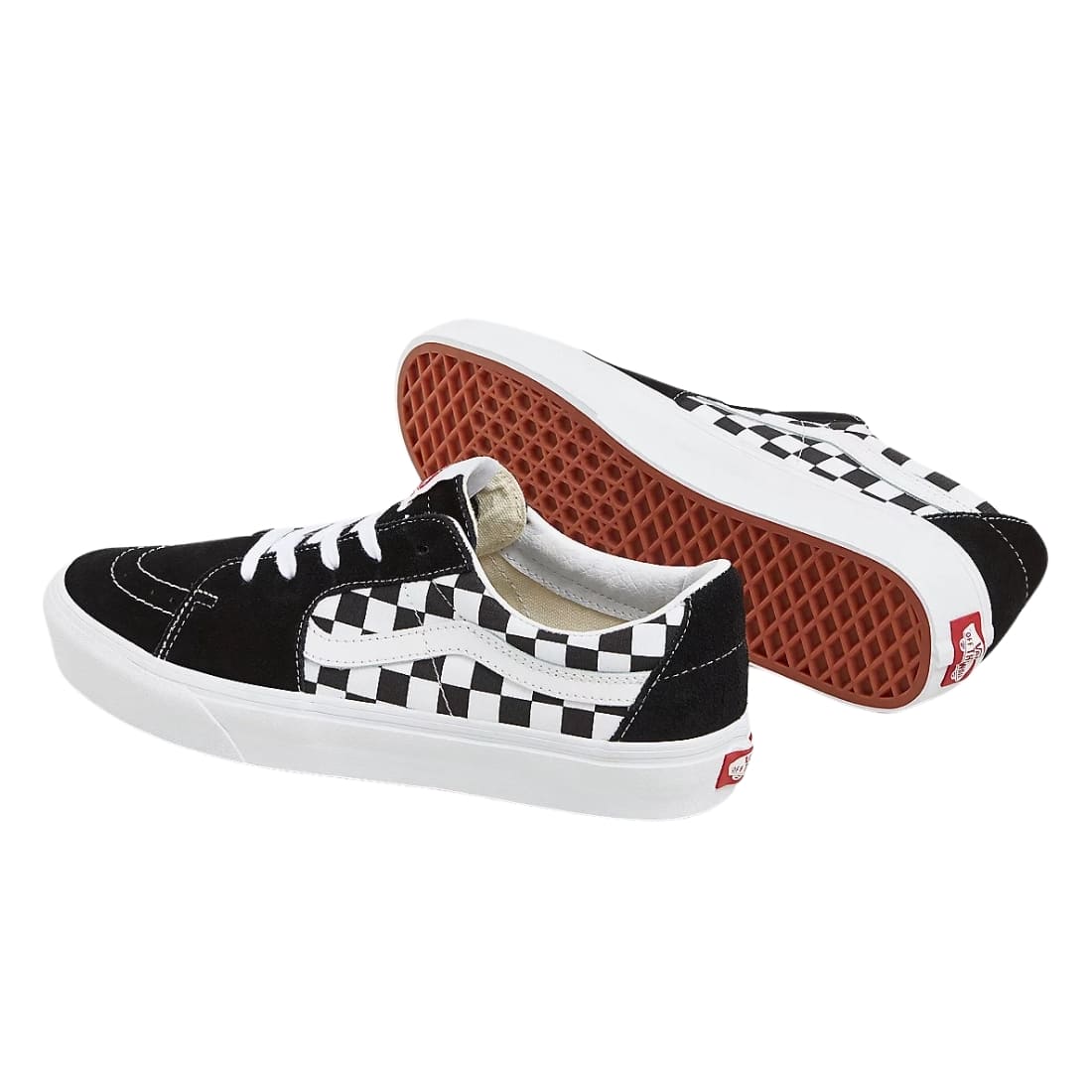 Vans Sk8-Low Checkerboard Shoes - Black Checkerboard - Mens Skate Shoes by Vans