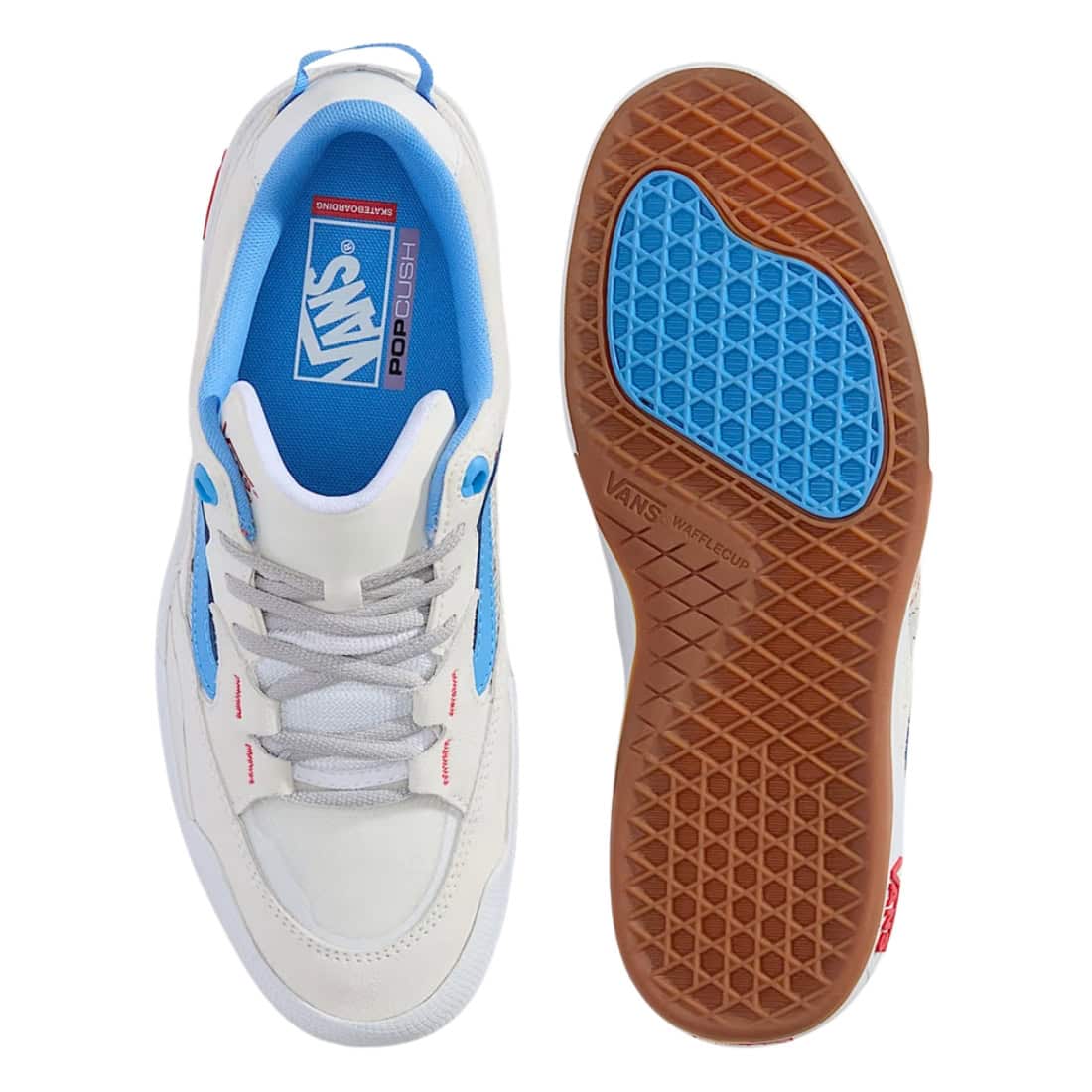 Vans Skate 2 Wayvee Skate Shoes - Blanc De Blanc/Azure Blue - Mens Skate Shoes by Vans