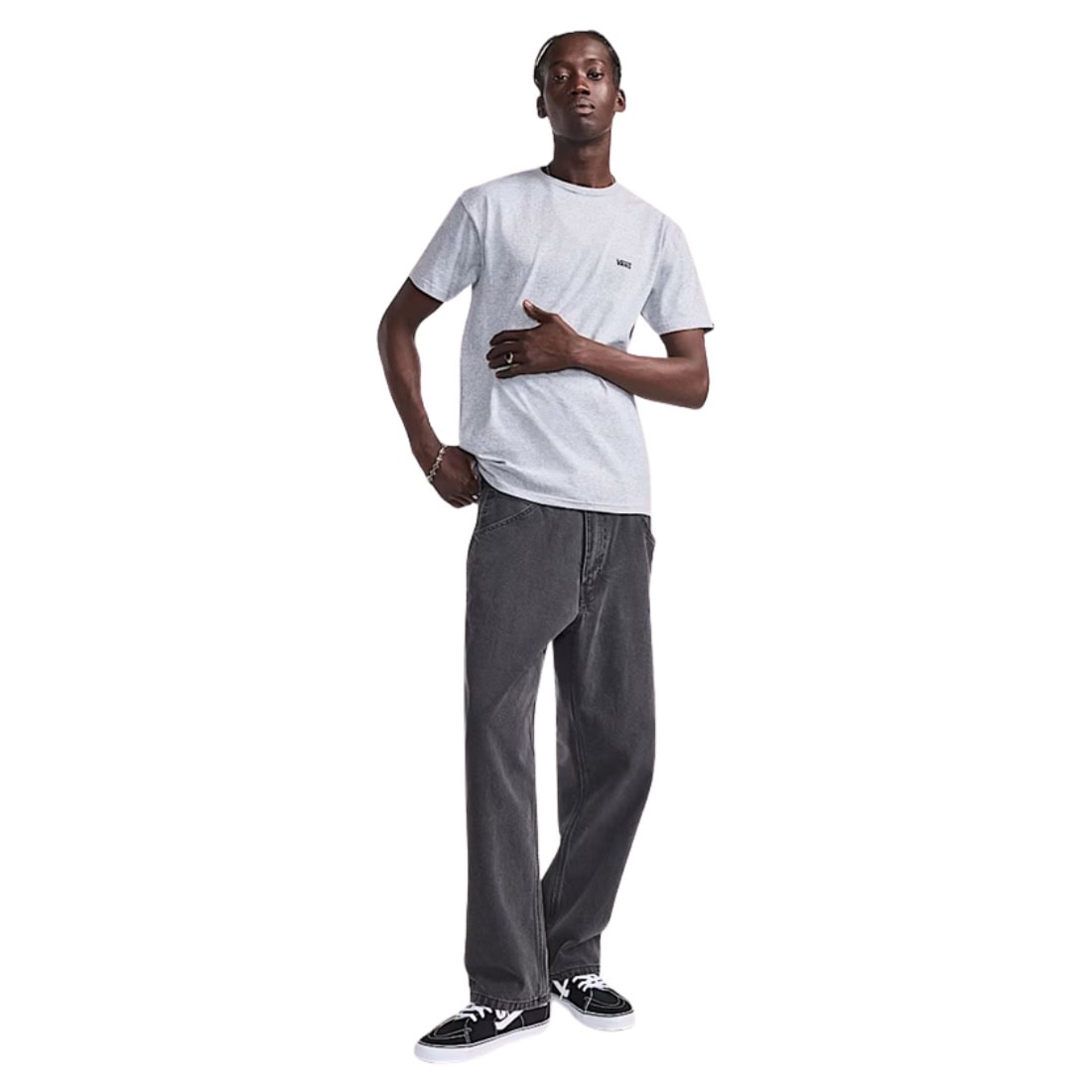 Vans Skate Check-5 Loose Denim - Black Denim - Mens Relaxed/Loose Denim Jeans by Vans