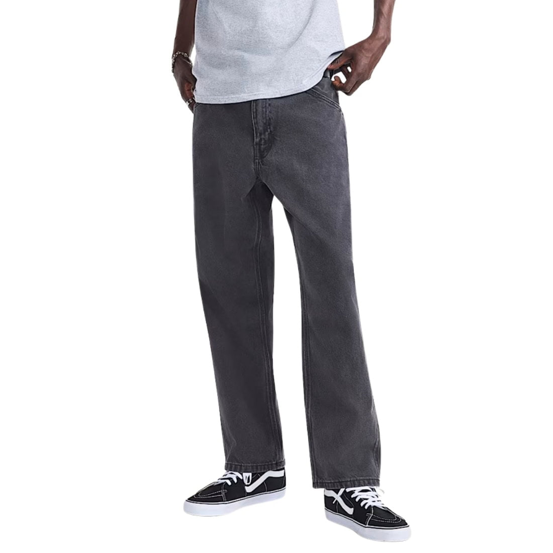 Vans Skate Check-5 Loose Denim - Black Denim - Mens Relaxed/Loose Denim Jeans by Vans