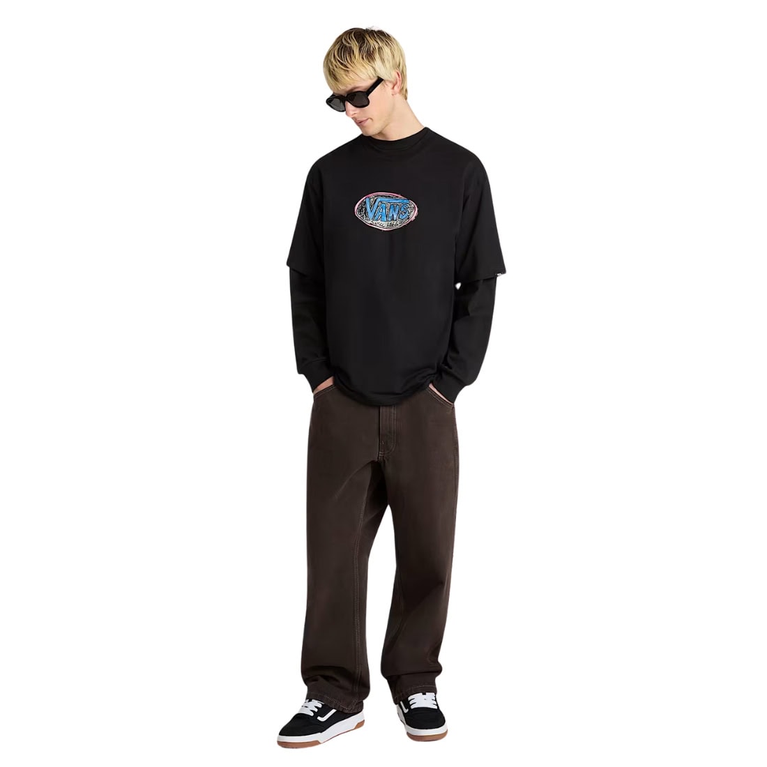 Vans Skate Check-5 Loose Denim Trousers - After Dark - Mens Relaxed/Loose Denim Jeans by Vans