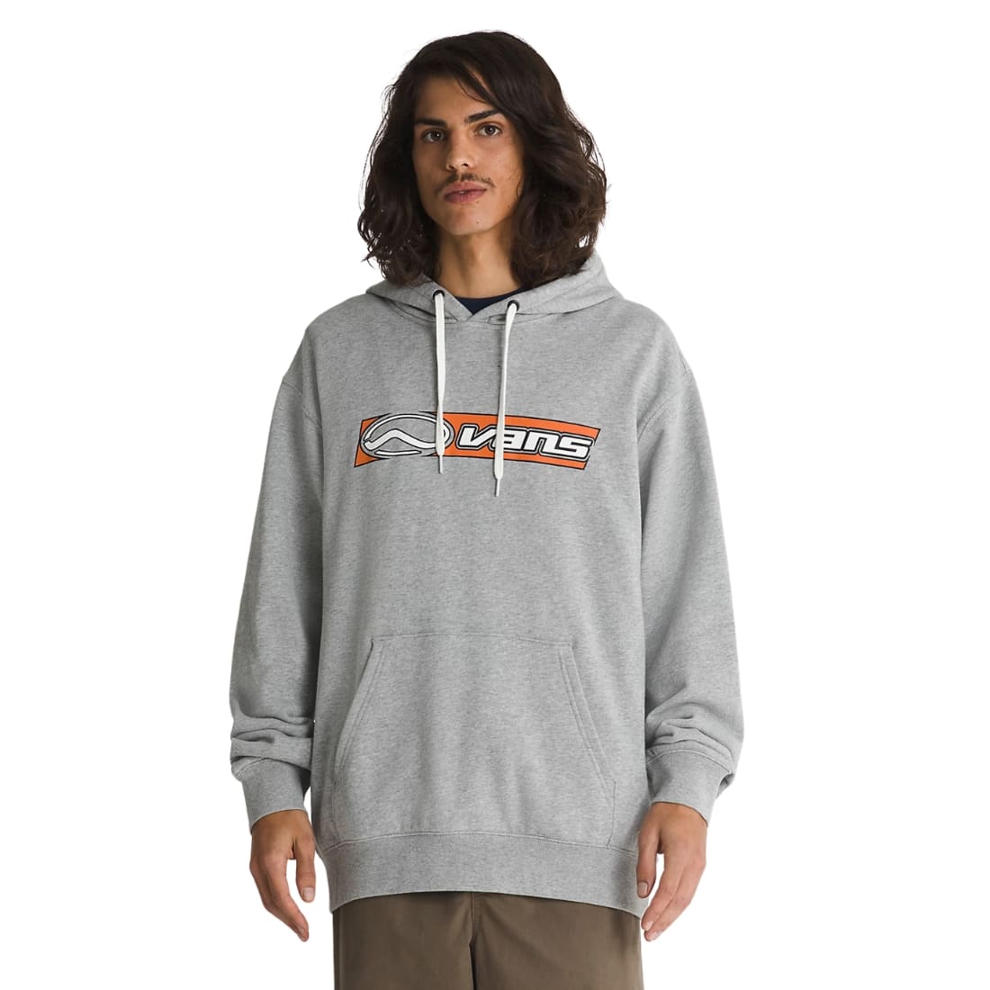 Vans Skate Classics Loose Fit Pullover Hoodie - Cement Heather - Mens Pullover Hoodie by Vans