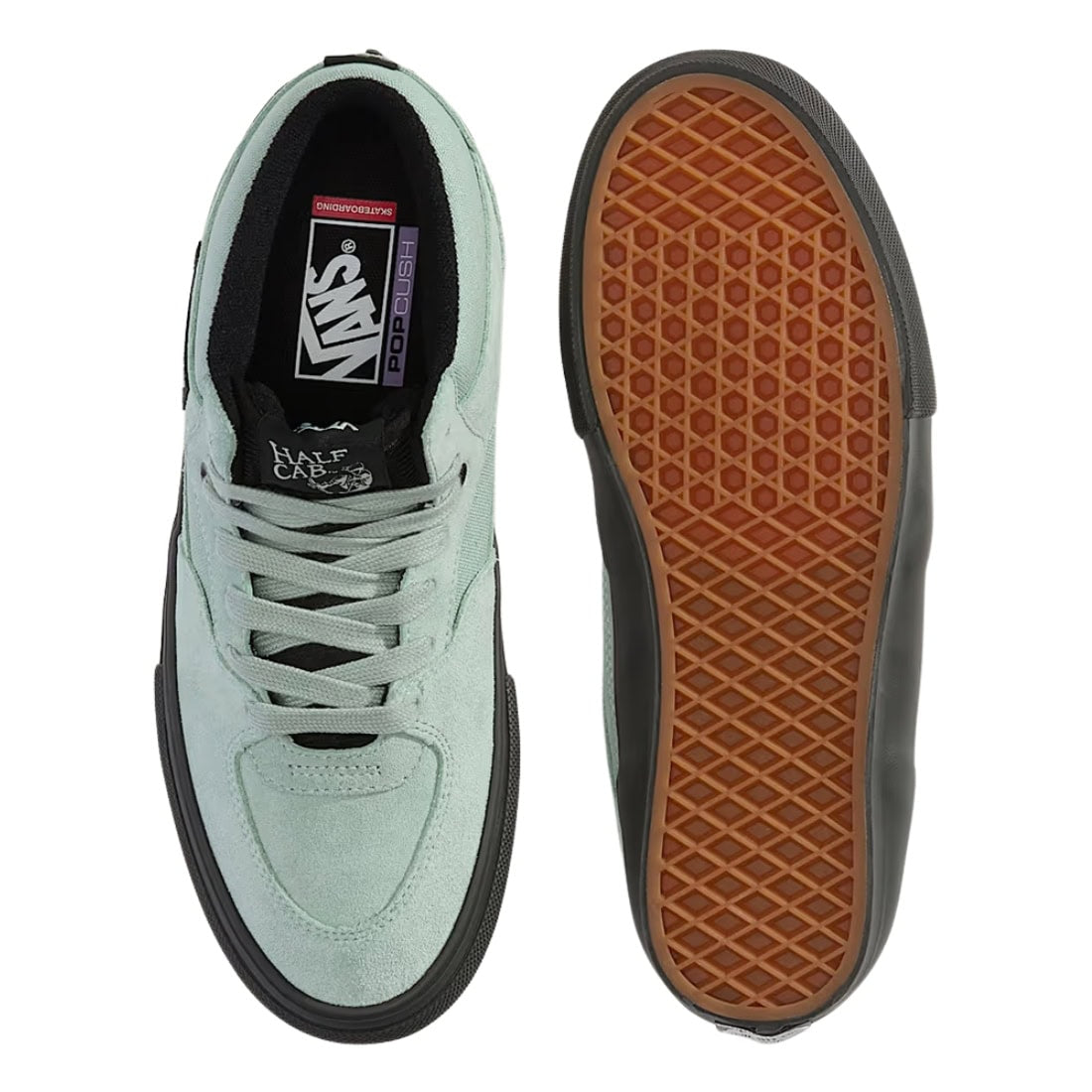 Vans Skate Half Cab Shoes - Gray Olive - Mens Skate Shoes by Vans