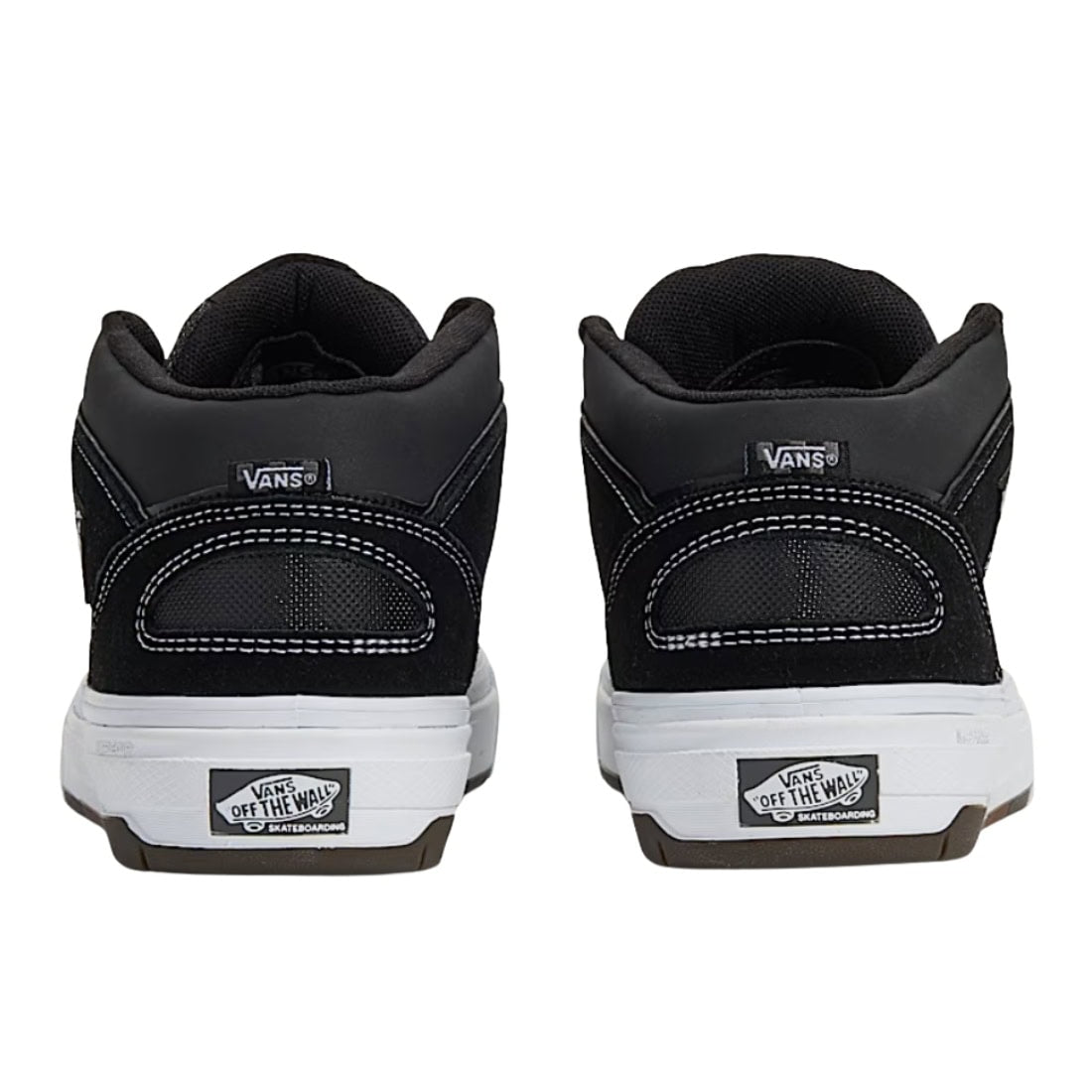 Vans Skate Half Cab Wafflecup Shoes - Black/White - Mens Skate Shoes by Vans