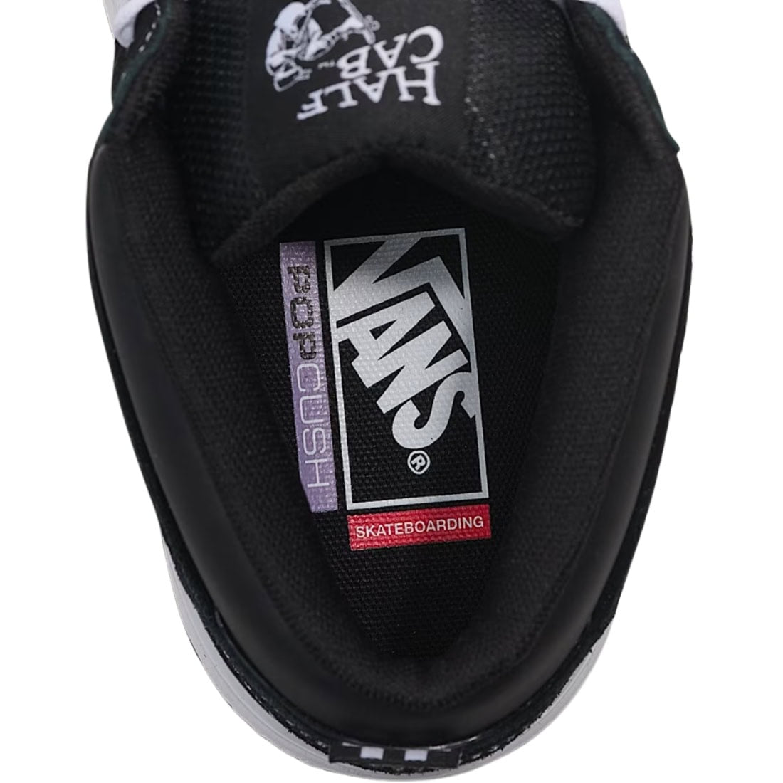 Vans Skate Half Cab Wafflecup Shoes - Black/White - Mens Skate Shoes by Vans