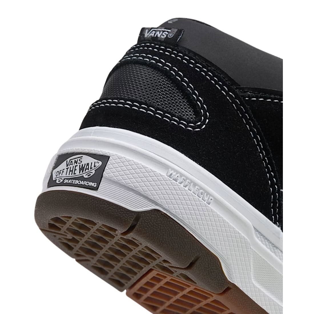 Vans Skate Half Cab Wafflecup Shoes - Black/White - Mens Skate Shoes by Vans