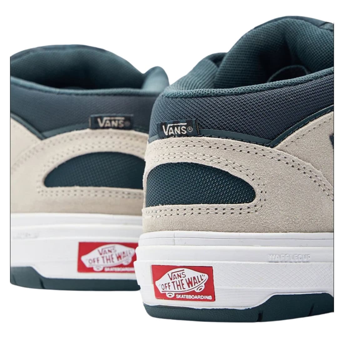 Vans Skate Half Cab Wafflecup Shoes - Oatmeal/Deep Teal - Mens Skate Shoes by Vans