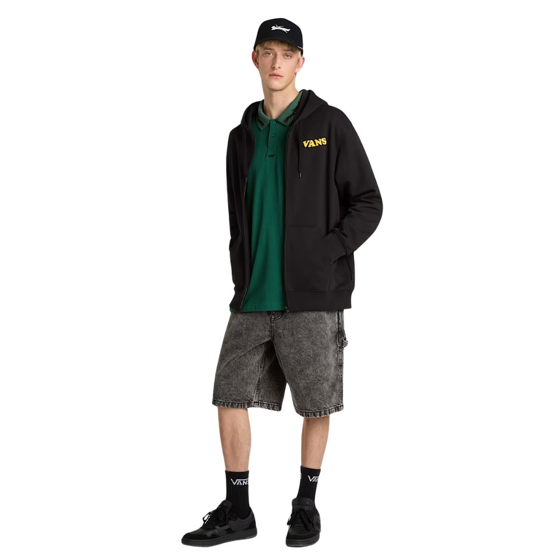 Vans Skate Mesh Polo Shirt - Rain Forest - Mens Polo Shirt by Vans