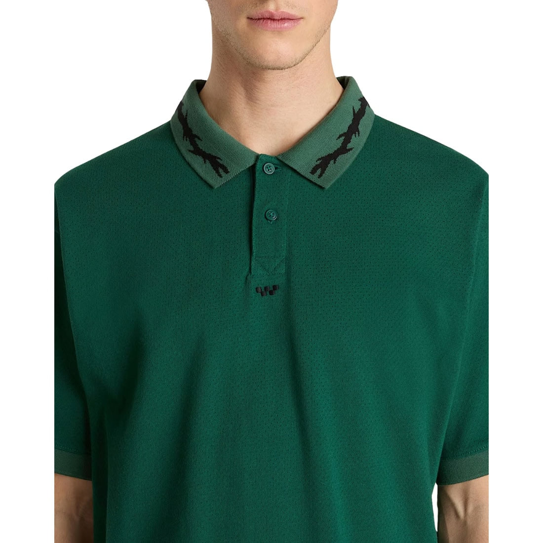 Vans Skate Mesh Polo Shirt - Rain Forest - Mens Polo Shirt by Vans