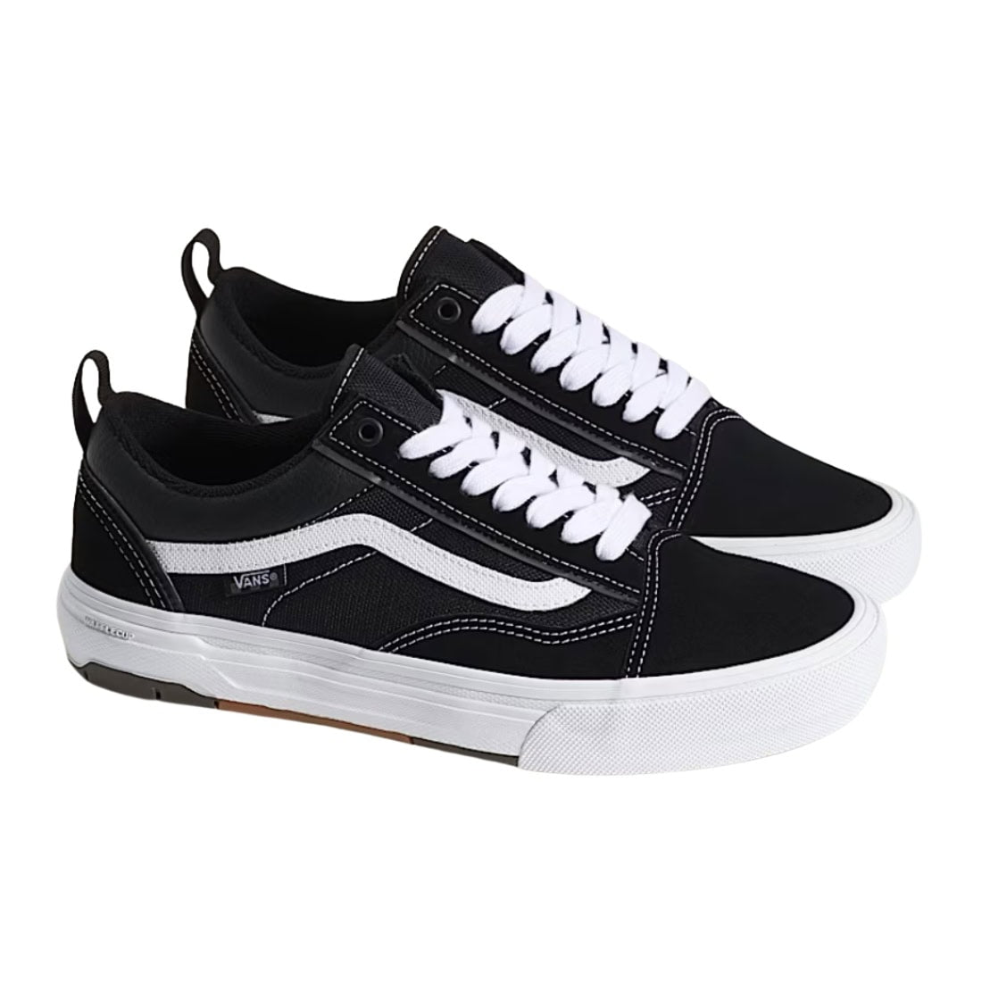Vans Skate Old Skool Wafflecup Shoes - Black/White - Mens Skate Shoes by Vans