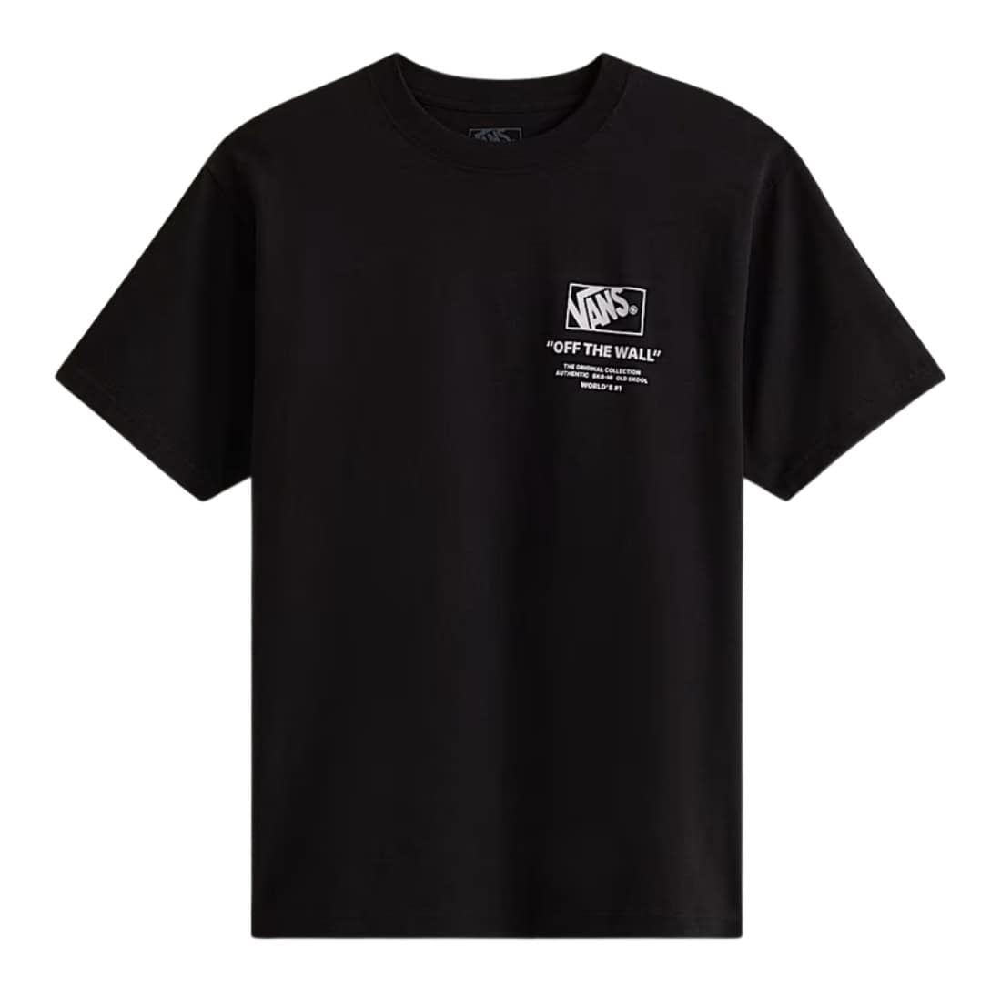 Vans Stacked Hi T-Shirt - Black/White - Mens Graphic T-Shirt by Vans