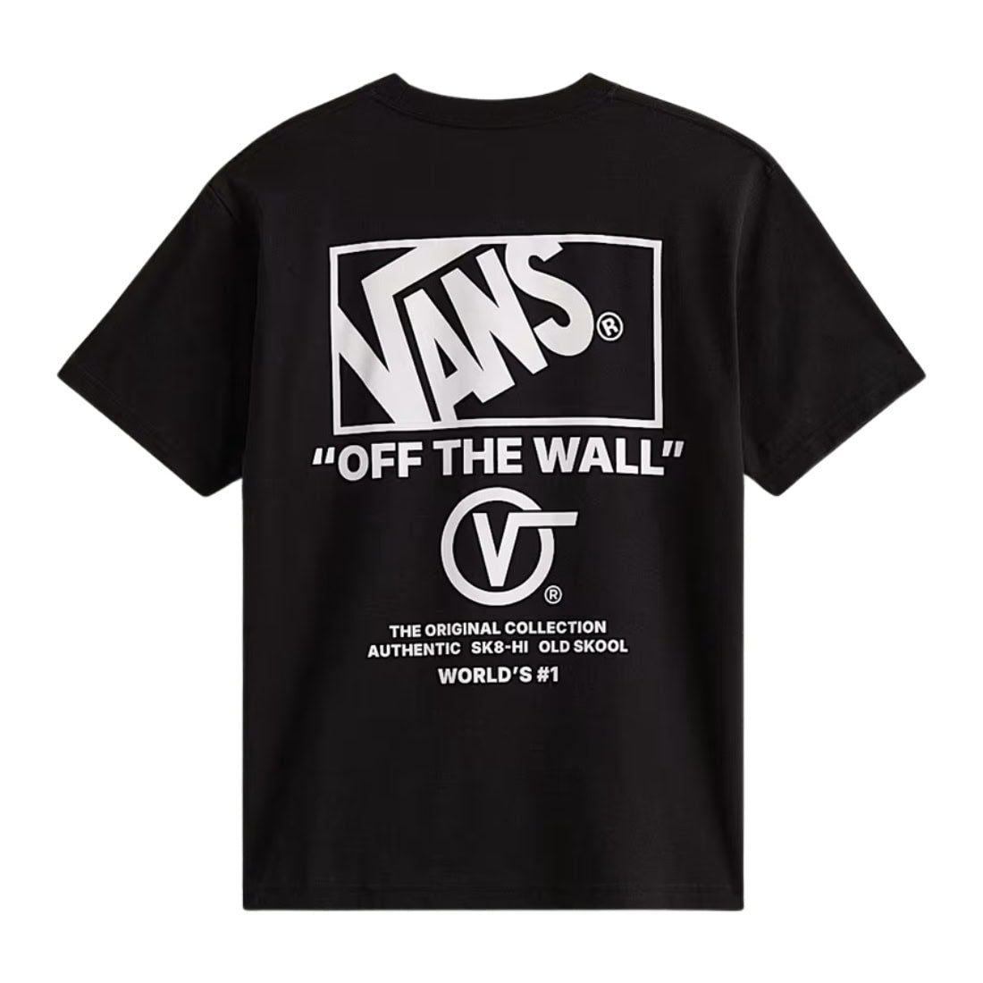 Vans Stacked Hi T-Shirt - Black/White - Mens Graphic T-Shirt by Vans