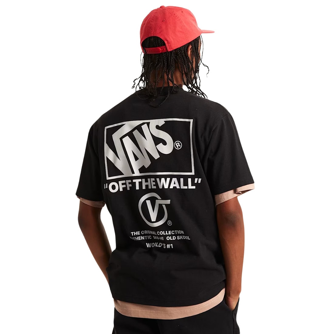Vans Stacked Hi T-Shirt - Black/White - Mens Graphic T-Shirt by Vans