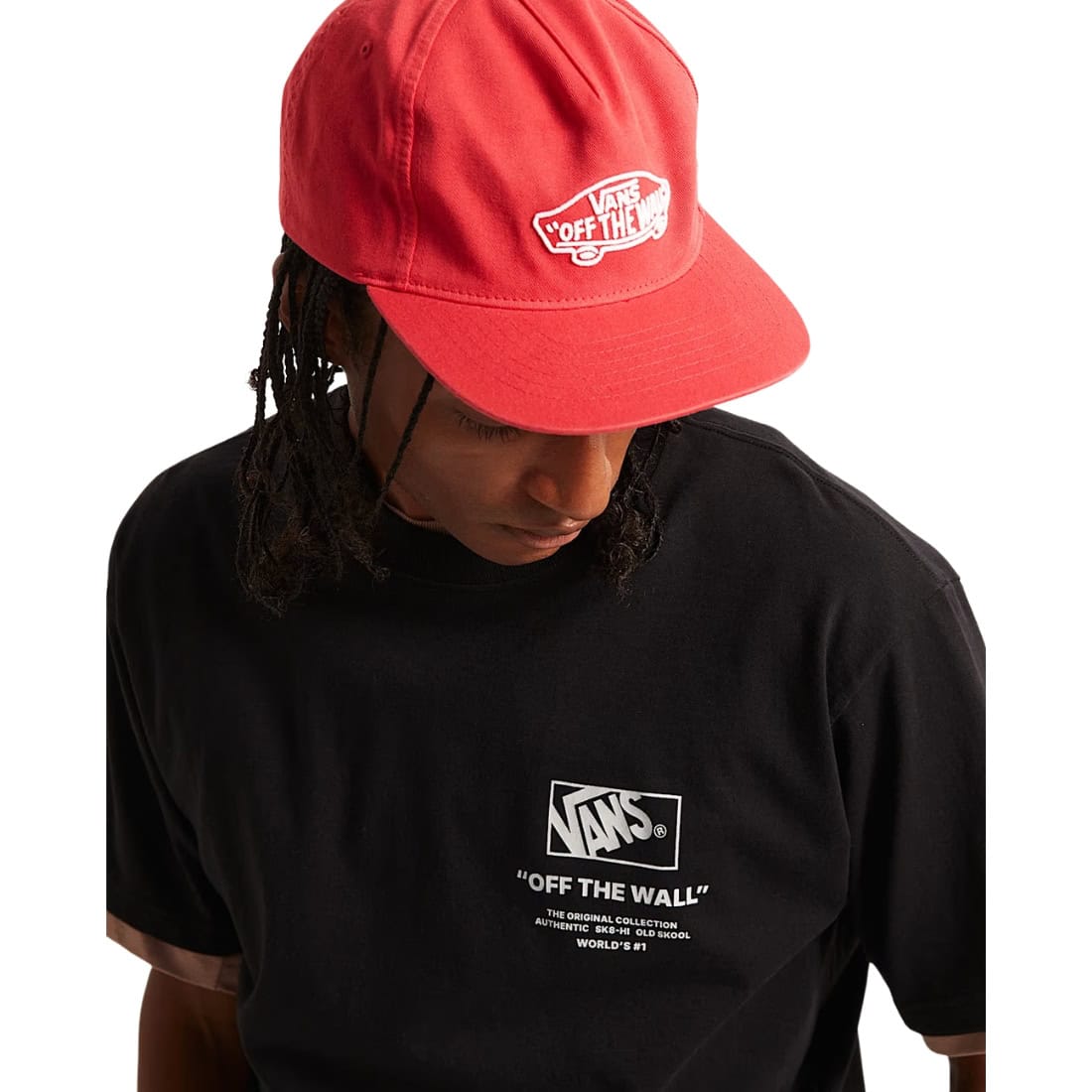 Vans Stacked Hi T-Shirt - Black/White - Mens Graphic T-Shirt by Vans