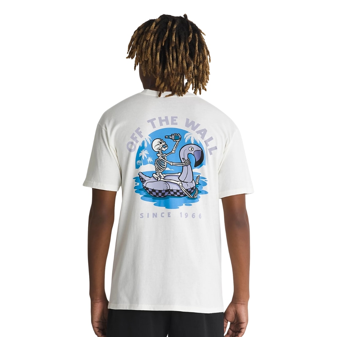 Vans Stay Cool T-Shirt - Marshmallow - Mens Skate Brand T-Shirt by Vans