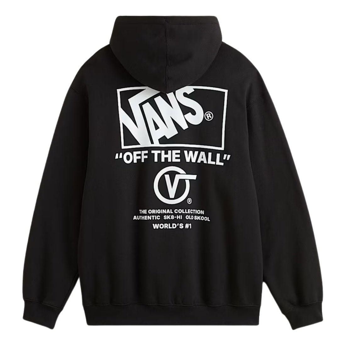 Vans Stockpile Pullover Hoodie - Black/White - Mens Pullover Hoodie by Vans