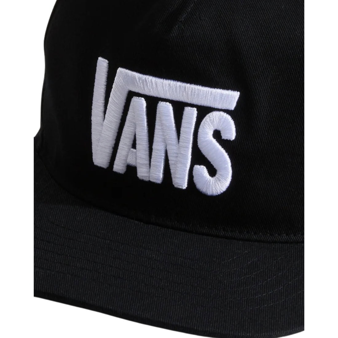 Vans Stretch Logo Snapback Cap - Black - Snapback Cap by Vans One Size