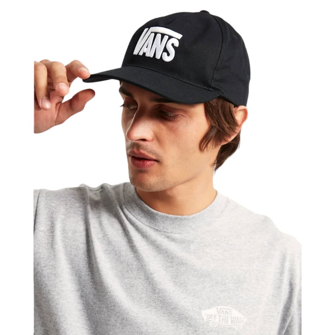 Vans Stretch Logo Snapback Cap - Black - Snapback Cap by Vans One Size