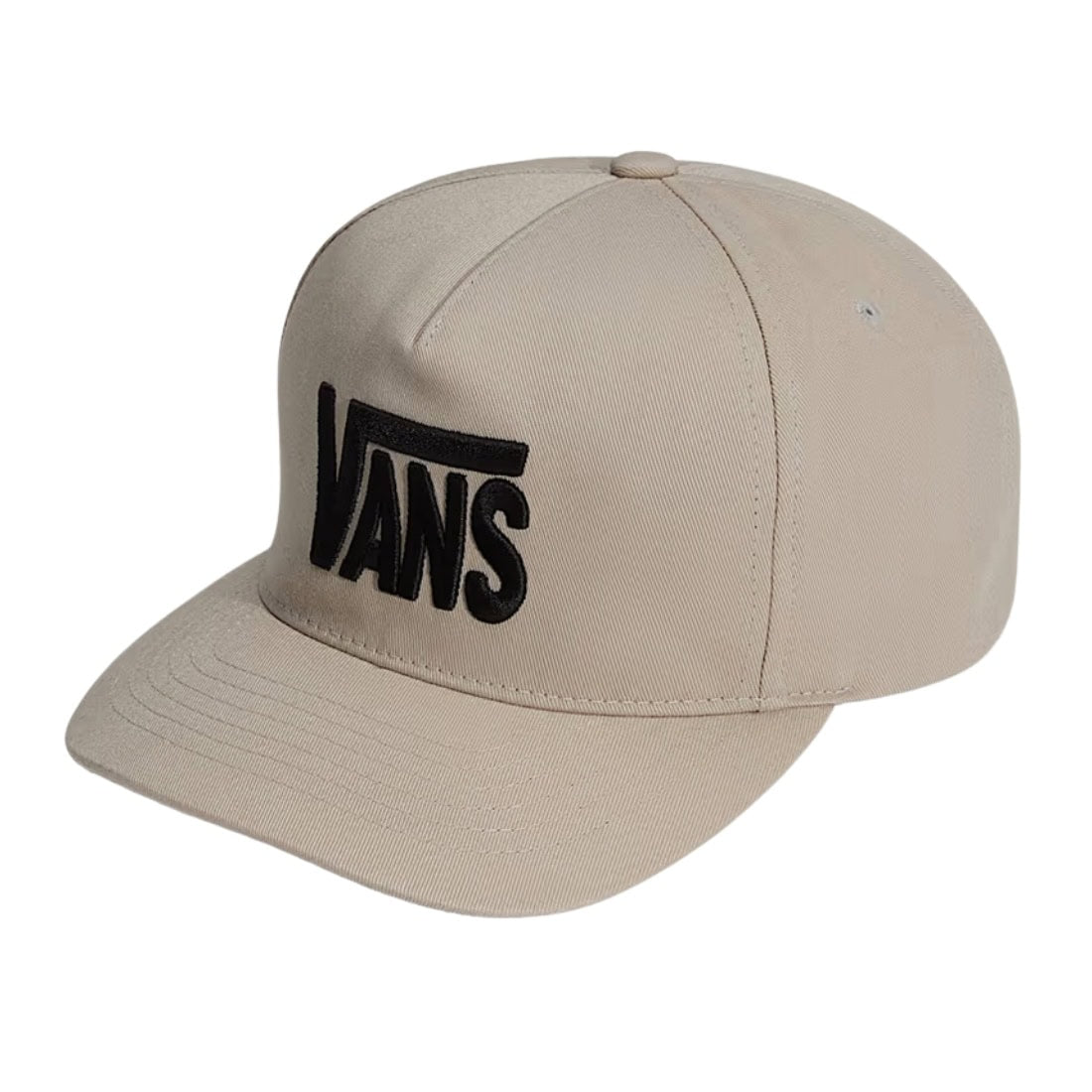 Vans Stretch Logo Snapback - Oatmeal - Snapback Cap by Vans One Size