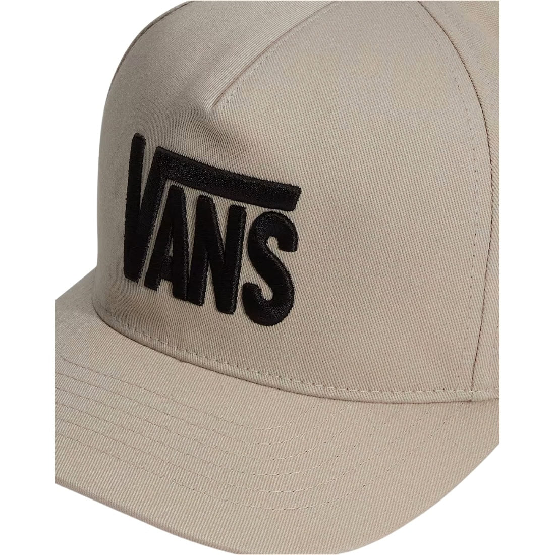 Vans Stretch Logo Snapback - Oatmeal - Snapback Cap by Vans One Size