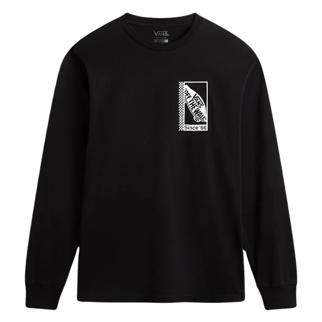 Vans Tech Box Longsleeve T-Shirt - Black - Mens Graphic T-Shirt by Vans