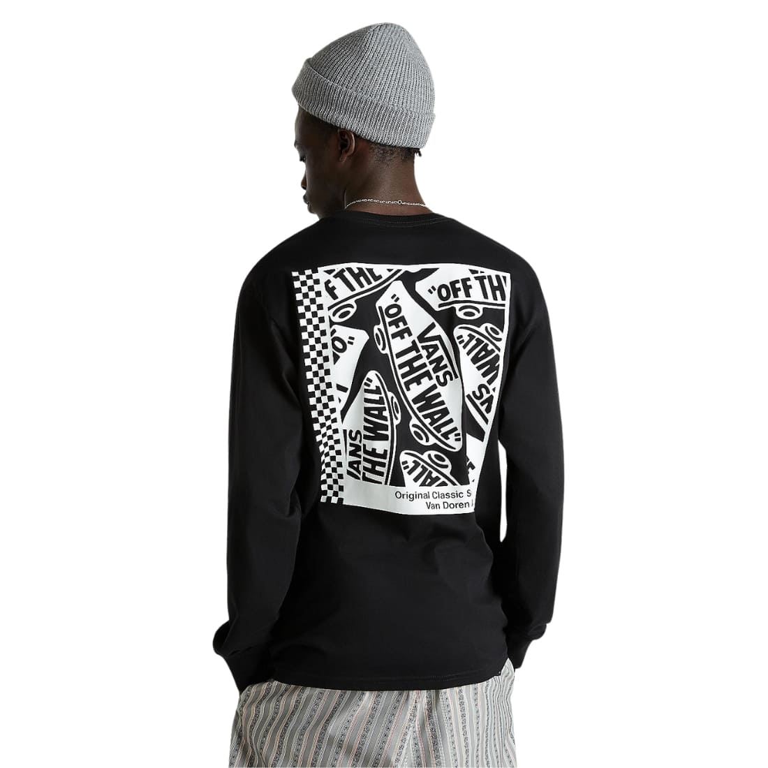 Vans Tech Box Longsleeve T-Shirt - Black - Mens Graphic T-Shirt by Vans