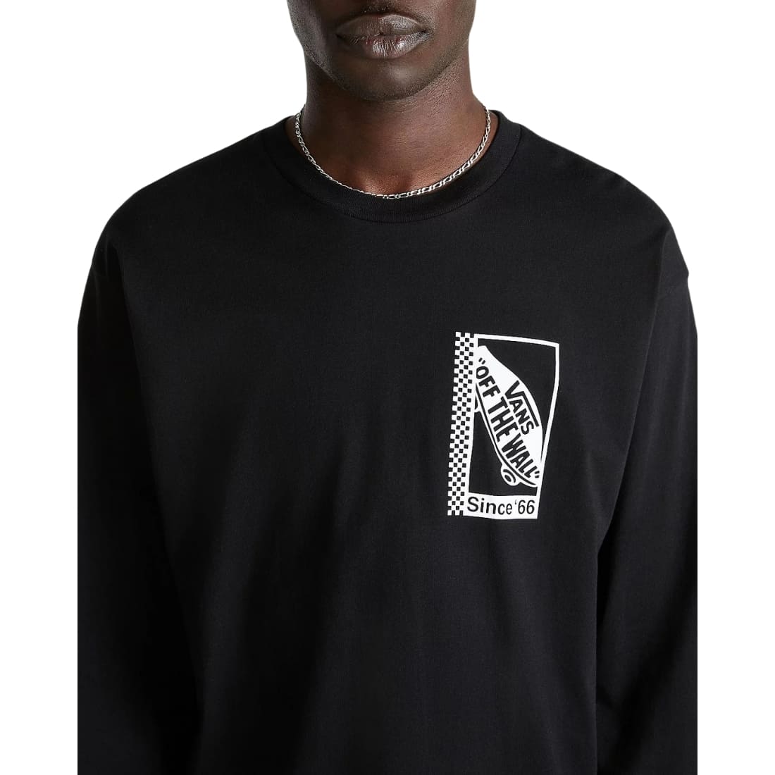 Vans Tech Box Longsleeve T-Shirt - Black - Mens Graphic T-Shirt by Vans