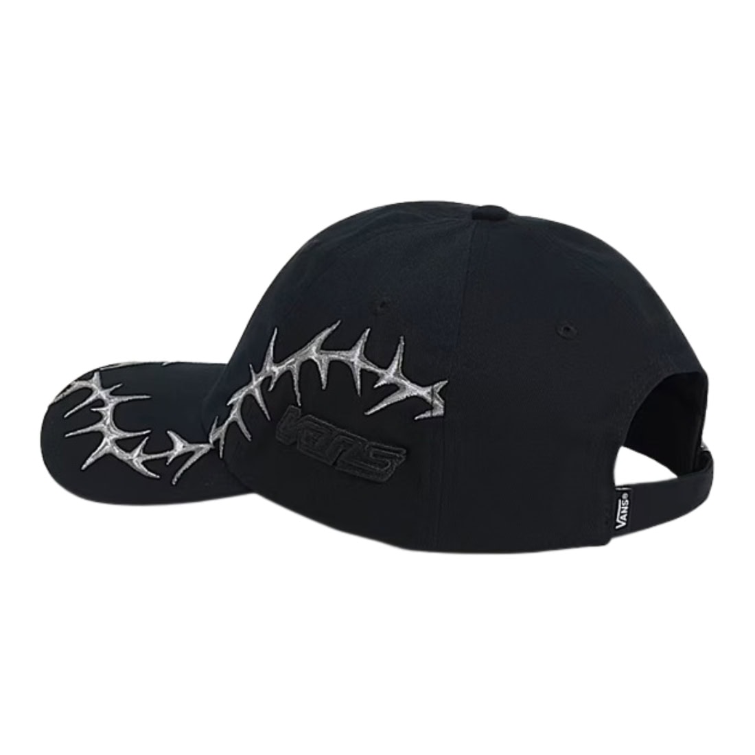 Vans Thorn Curved Bill Jockey Cap - Black - Strapback Cap by Vans One Size