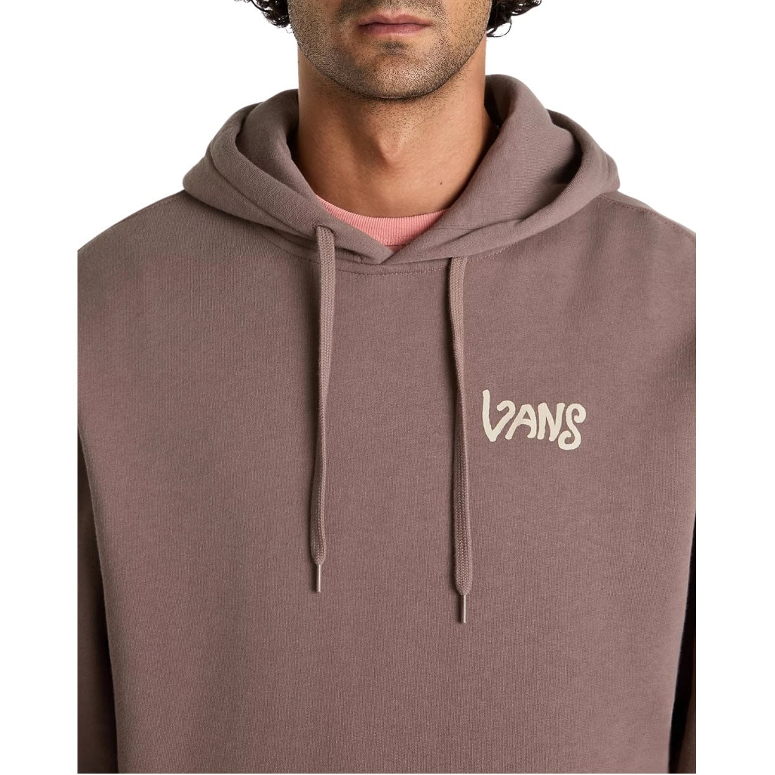 Vans V Hand Loose Pullover Hoodie - Deep Taupe - Mens Pullover Hoodie by Vans